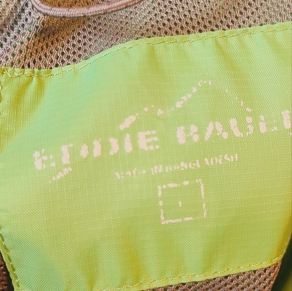 Eddie Bauer | Women's Green & Gray Full Zipper Nylon Rain Jacket (Size Large) - Picture 4 of 15